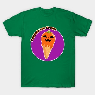 Halloween Pumpkin Ice Cream T-Shirt